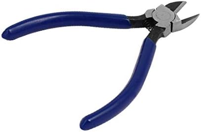 X-DREE 5-inčni dijagonalni rezač žice za rezanje sa oprugom plavi srebrni ton