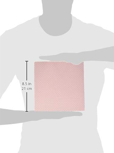 3Droza LLC 8 x 8 x 0,25 inča jastučić za miš, lagani ružičasti uzorak srca