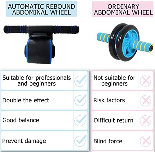AB WHOEL valjak za ABS Workout - Automatski povratni abdominalni kotač - valjak za trbuh kotača sa