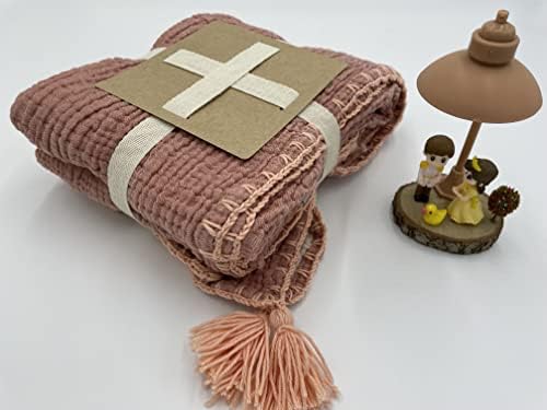 DEKADRON BABY MINLIN Četverostrana pokrivačica, sestrinca, muslin Novorođeni bacač, 4 sloja