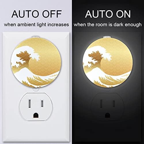 2 paket Plug-in Nightlight LED noćno svjetlo sa senzorom sumraka do zore za dječiju sobu, rasadnik,