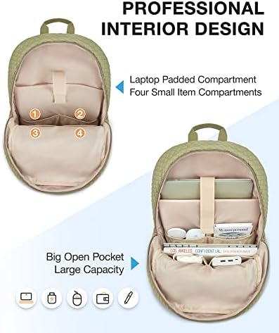 BagSmart ruksak za laptop, lagani putni ruksak za žene, 15,6 inčni Slatki koleksak ruksak, izdržljiv