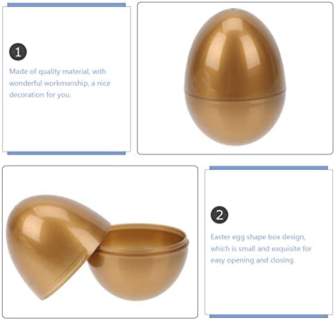 DEVACC HALLOWEEN DECORACES Zlatna metalik uskršnja jaja: specifično punjenje Dekorativne kutije