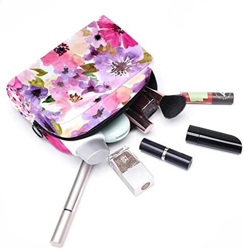 Tbouobt kozmetička torba za žene, šminkerne torbe Sobni toaletni torbica Putni poklon, ružičasta ljubičasta