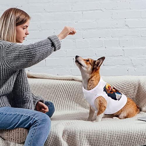 Puppy Funny Pas Pas Rezervoar-Slatka Pas Pas T-Shirt - Grafički Print Pas Odjeća