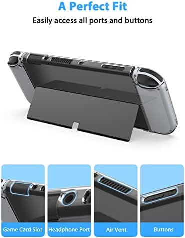 NexiGo torbica za nošenje i komplet dodatne opreme za igre za Nintendo Switch OLED, paket dodatne opreme