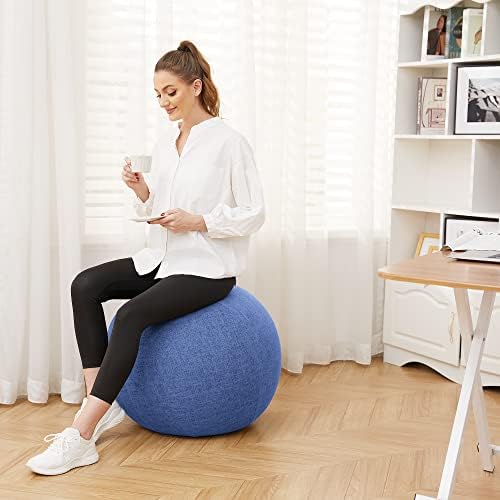 TOKSAY vežba kuglična stolica sa poklopcem tkanine, pilates joga kuglična stolica za kućni kancelarijski