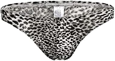 Muški leopard tiskani gaćica seksi bikini mrežasti gaćica rudac donje rublje muško supersoft
