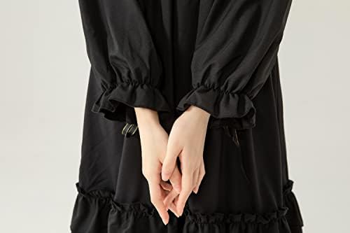 Packitcute Dugi Rukav Haljine Tinejdžerke Japanski Gotički Lolita Haljina Crna