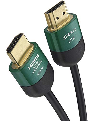 Zeskit Lite 48GBPS Slim sertifikovani Ultra brzi HDMI kabl 1.5 ft, 4K120 8K60 144Hz eARC HDR HDCP 2.2 2.3