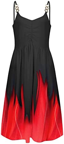 Ženska ljetna haljina 2023 Casual gradijent špageti remen bez rukava V izrez Plisirana Swing