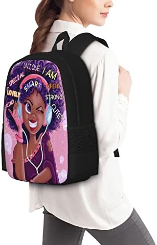 Waykales Afro crna djevojka ruksak Laptop ruksak Afrička torba za knjige za tinejdžerke učenice