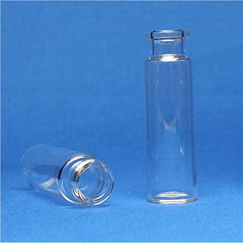 JG Finneran 320018R-2375 Borosilikat Glass Okruženo dno europsko-europsko jačanje bočica, 20 ml, promjer 23 mm, visina 75 mm, 18 mm nit, jasan