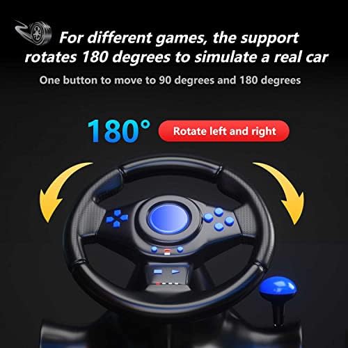 SZYUYU Racing volan s papučicom i vibracijama za PS4 / PS3 / Xbox One / Xbox 360 / prekidač / PC trkački upravljač