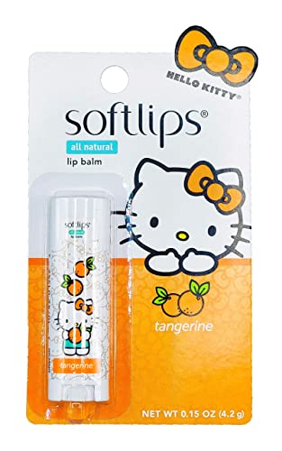 Softlips ograničeno izdanje Hello Kitty all Prirodni balzam za usne od mandarine, 0.15 oz