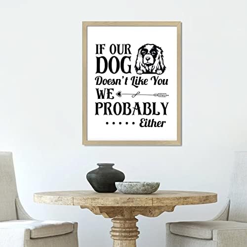 Život pozitivan citat drveni zidni zidni plak sa temom za kućne ljubimce ako naš pas ne voli vas,