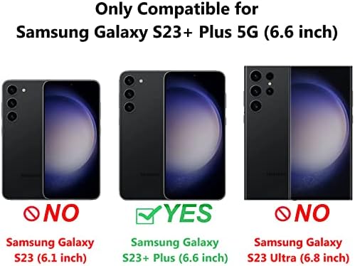 XNXCEVI za Galaxy S23+ Plus 5G torbicu za novčanik, [Flower Embossed] Premium PU Koža Flip zaštitni poklopac kućišta sa držačem kartice i postoljem za Samsung Galaxy S23+ Plus 6.6