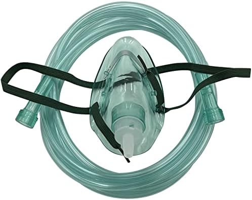 1pk pedijatrijska kisika s maskom W / okretna epruveta za otpornost na drobljenje i 6,8ft