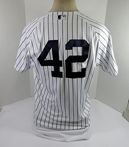 2020 Njujork Yankees Tyler Wade 42 Igra izdana Bijeli dres HGS P Robinson 3 - Igra Polovni MLB dresovi