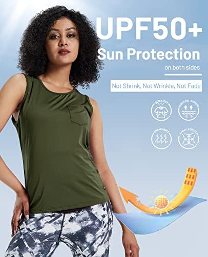 Mier ženska vežbanje TOPH suho fit atletičke košulje u UPF 50 Zaštita od sunca teretana Sportski vježbanje mišića