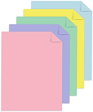 Astrobrights cardstock u boji, 8.5 x11 65 lb/176 gsm, Pastel asortiman u 5 boja, 6 pojedinačnih pakovanja od 50 pastelnih listova-ukupno 300 listova