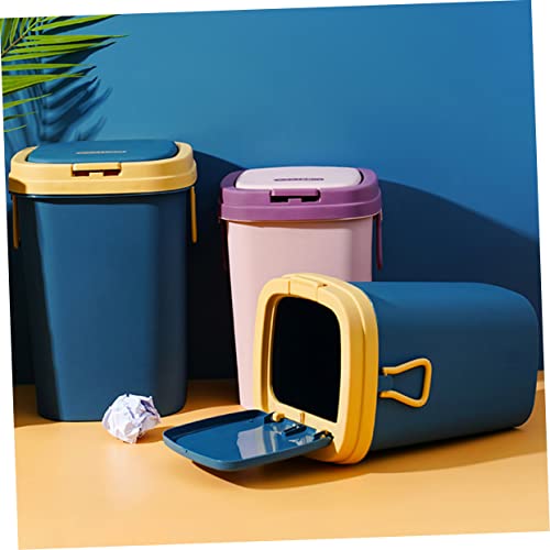 Homoyoyo kanta za smeće korpa za otpad za kancelariju tanka kanta za smeće sa poklopcem dekorativna kutija za otpatke kuhinjska kanta za smeće sa poklopcem kanta za smeće za domaćinstvo kuhinjska kanta za smeće
