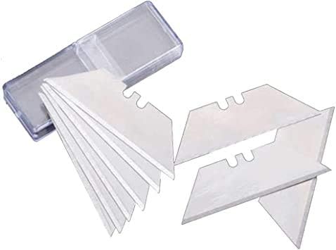 POLAX korisni noževi / 10-pakovanje / za uvlačivi rezač kutija | trapezoidno sečivo 19 mm | Oštrica