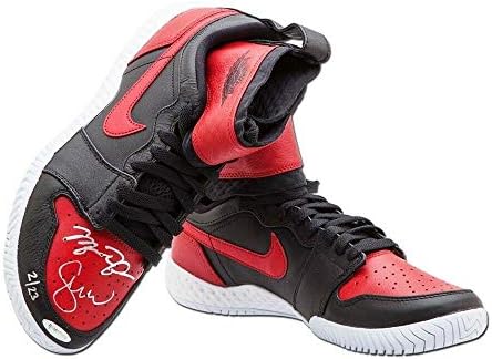 Sports Memorabilia Michael Jordan Serena Williams Dual potpisan Nike Crvene bijele cipele Bills