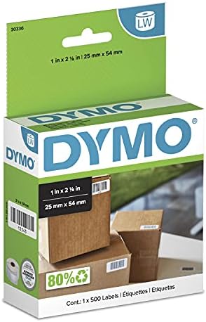 DYMO 1750630 LabelWriter Print Server & LW višenamjenske naljepnice za LabelWriter štampače etiketa, bijele boje, 1 x 2-1 / 8, 1 rola od 500