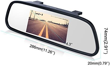 Rezervna kamera i komplet monitora, Chuanganzhuo 4.3 Monitor retrovizora za automobile za DVD / videorekorder/Auto