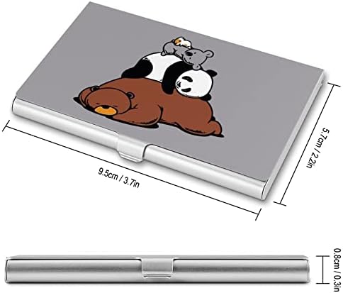 Medvjed Panda Koala vizitkarta nosač za muškarce & amp ;žene kartica držač kredit novčanik kartica ID slučaj Organizator jedne veličine
