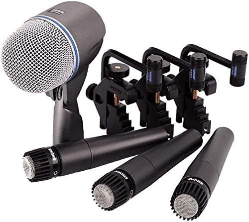 Shure bubanj komplet mikrofona za izvođenje i snimanje bubnjara, praktično upakovan izbor mikrofona i nosača