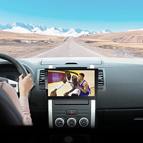 Dvostruki din automobil stereo dodirni ekran - 10-inčni plutajući auto radio sa Bluetooth Qeled Touch ekranom, odvojiv automobil Audio prijemnik Kompatibilan bežični karplay Android Auto GPS navigacijska sigurnosna kopija kamere