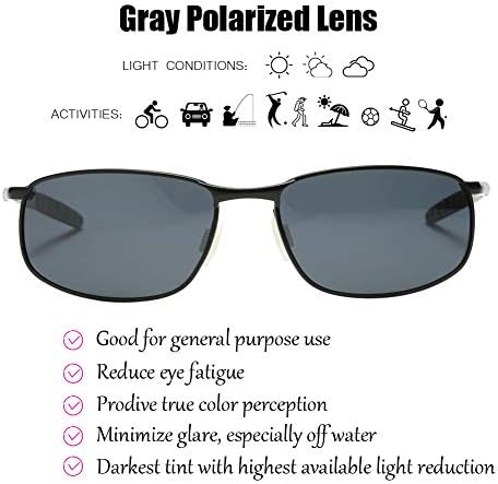 ZHILE polarizirane naočare za sunce za muškarce, metalni okvir sa 8-baznom krivuljom za pecanje sportske