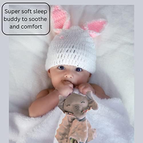 Jibby Baby Lovey Security Baby Deca: Super Mekani i izdržljivi dodatni predmet za dojenčad sa prstenom za zube i umiranja vrpce savršene za dječake i djevojke novorođenčad