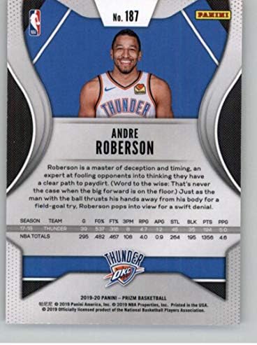 2019-20 Panini Prizm 187 Andre Roberson Oklahoma City Thunder NBA košarkaška trgovačka kartica