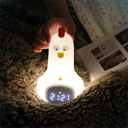 Slatka Noćna svjetlost piletina za djecu budilnik meka silikonska Prijenosna rasadnička lampa za djecu USB