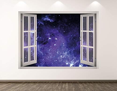 West Mountain Maglinska zidna naljepnica Umjetnički dekor 3D prozor Space Star Star naljepnica Mural Kids Room Custom Poklon BL265