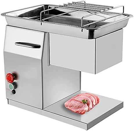 Rezač mesa Komercijalna mašina za sečenje sa 2 oštrice 551LBS / H 550W električna mašina za preradu svežeg mesa od nerđajućeg čelika