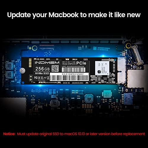 SSDM NVME PCIE SSD 256GB 3D TLC NAND Flash zamjena tvrdog diska za sredinu 2013-2017 MacBook Air,