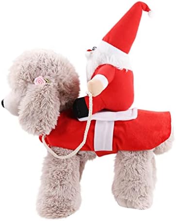 Dog Shirts Meka Rastezljiv Pamuk Outfit Jahanje Santa Ukras Odjeća Veliki Srednji Pas Božić Pet Odjeća