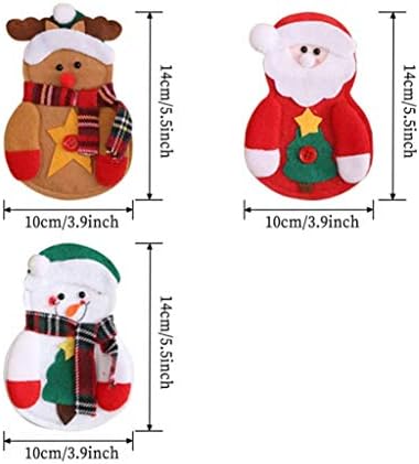 6 komada Božić držači posuđa Set snjegović Santa Claus Elk Tabela torbe odijelo za Božić Party ukras