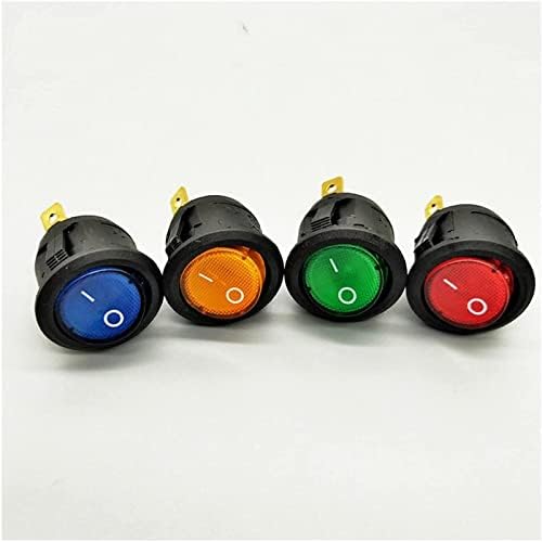 Shubiao preklopni prekidač 1kom KCd1 20mm 3-pinski LED prekidač 10a 12v lampa Prekidač za podizanje dugme za podizanje automobila svjetlo za uključivanje/isključivanje kružna klackalica