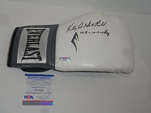 Kelly Ghost Pavlik potpisao je bokserske rukavice pune veličine Legend Proof Psa COA - rukavice za boks sa autogramom