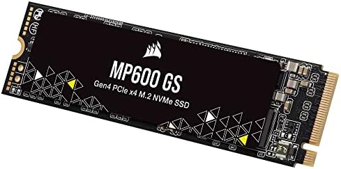CORSAIR MP600 GS 500GB PCIE GEN4 X4 NVME M.2 SSD - TLC visoke gustine - M.2 2280 - DirectSorage Kompatibilan - do 4.800MB / Sec - Odlično za PCIe 4.0 Notebook računare - crna