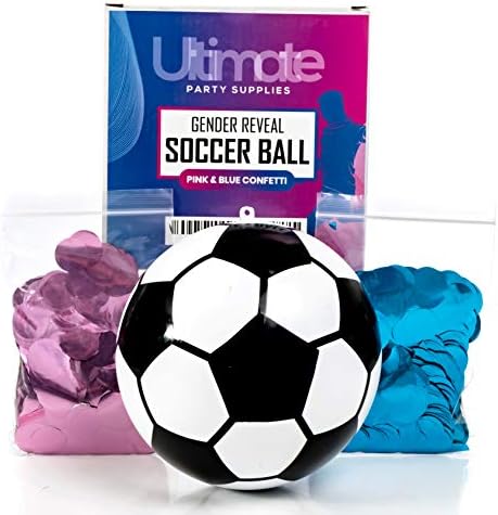 Rod otkriva fudbalsku loptu | Plavi i ružičasti konfeti komplet | Rod otkriva potrepštine za zabavu | Ultimate Party Snablica