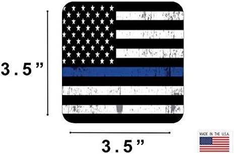 Plavi životi Materiji Pijte Coaster Poklon Poklon za policajčerskog odjela Tanka plava linija
