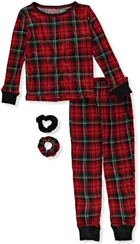 Rene Rofe Girls '4-komadni plaid pidžami set