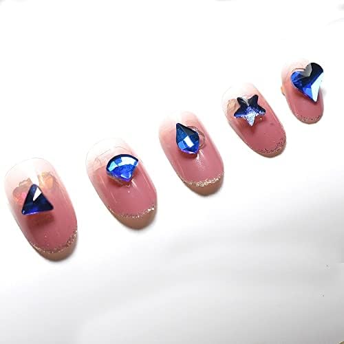 100kom Mix Flatback Rhinestone Crystal AB Charm Luksuzni Nail Art dragulji za nokte 3D ukrasi sjajni
