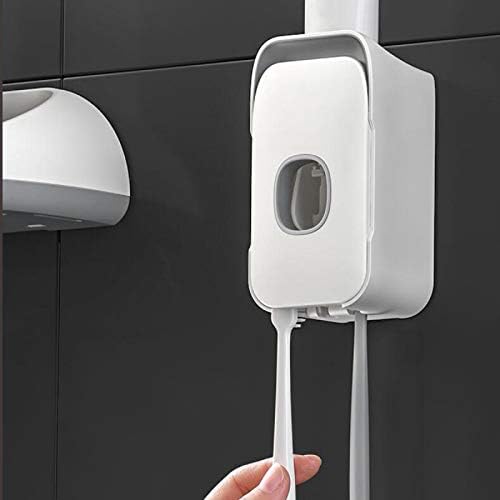 FAMKIT zidna montirana automatska pasta za zube za zube s ljepljivim jastučićem za kupaonicu kupaonice